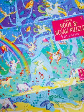 🌟 SUPER CUTE 🌟 "Unicorns" Jigsaw Puzzle by Usborne - (100) Pieces